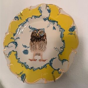 Anthro Lou Rota Owl Plate 🦉 Woodland Nature Table